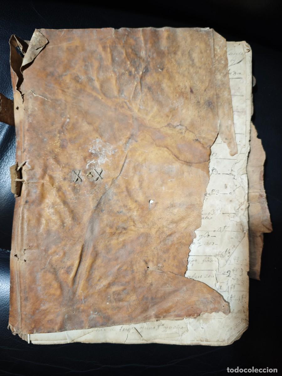 Manuscritos antiguos: Manuscrito Siglo XVII-XVIII (1647-1781) Soria. Libro de P&oacute;sito y Montep&iacute;o de Liceras. Pergamino orig