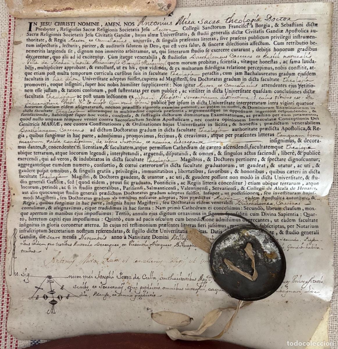 Manuscritos antiguos: Lote de diez documentos en pergamino sobre Menorca - Foto 9