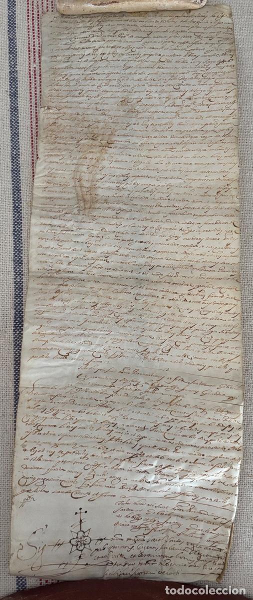 Manuscritos antiguos: Lote de diez documentos en pergamino sobre Menorca - Foto 10