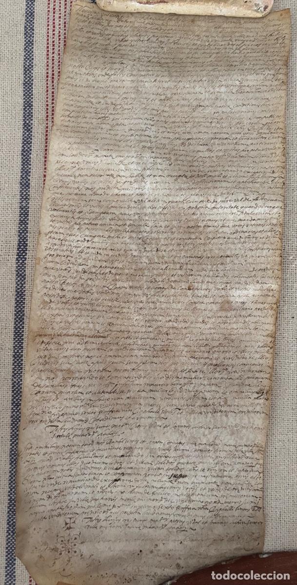 Manuscritos antiguos: Lote de diez documentos en pergamino sobre Menorca - Foto 13