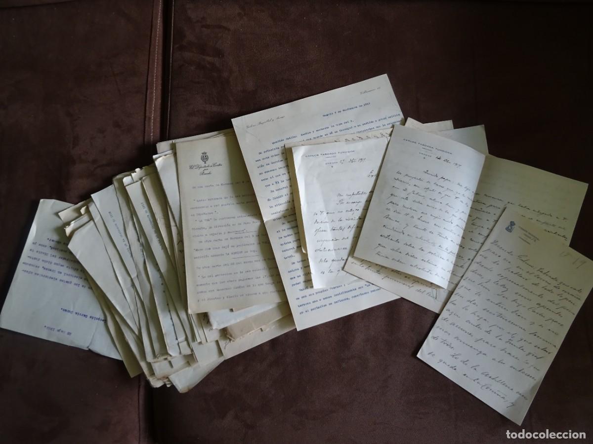 Manuscritos antiguos: Gabino Bullagal, control del Diario de Orense y de La Voz P&uacute;blica, caciquismo, 1917, 35 docs aprox