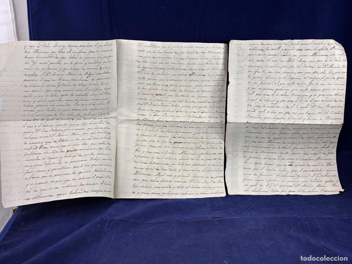 Manuscritos antiguos: Pleito R&aacute;bago Chanciller&iacute;a Valladol Antonio Mar&iacute;a de R&aacute;bago 1825. Potes, Casar, Muy buen estado