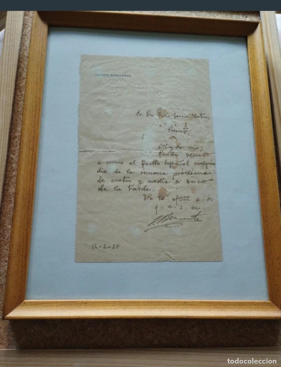 Manuscritos antiguos: Jacinto Benavente Manuscrito