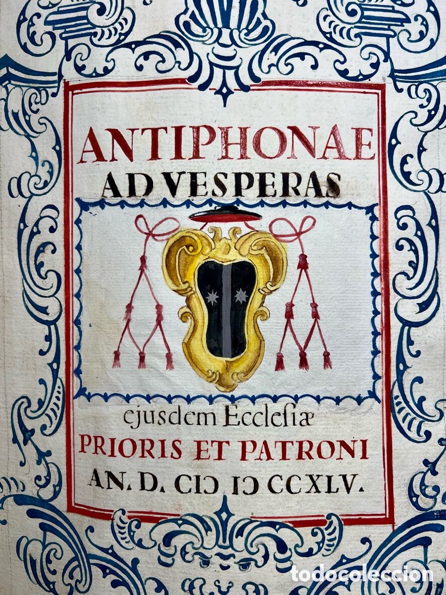 Manuscritos antiguos: Cantoral manuscrito, 1745