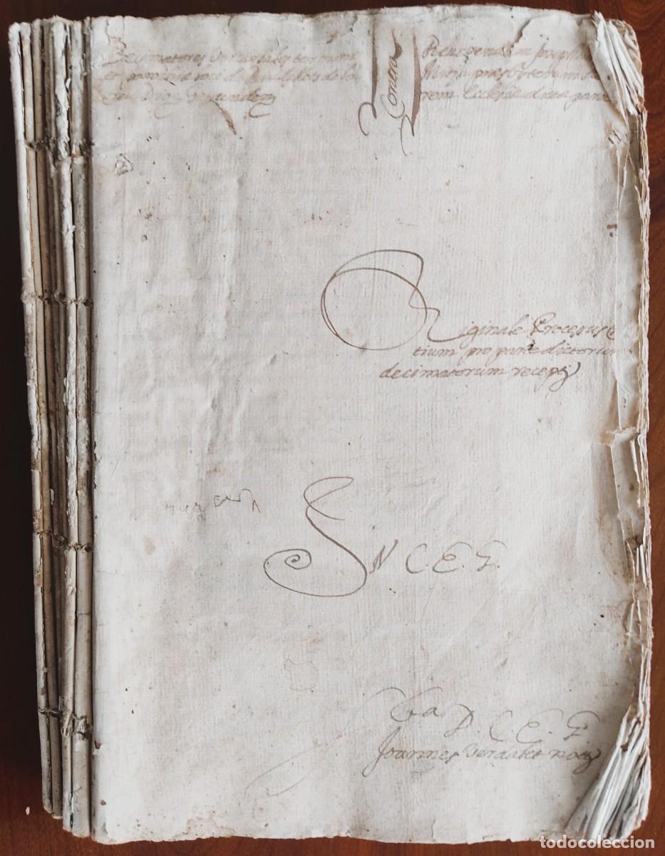 Manuscritos antiguos: RIUDELLOTS DE LA CREU (GERONA) A&Ntilde;O 1708 - 330 P&Aacute;GINAS EN LAT&Iacute;N PROCESO SOBRE LOS DIEZMOS UNIVERSALES