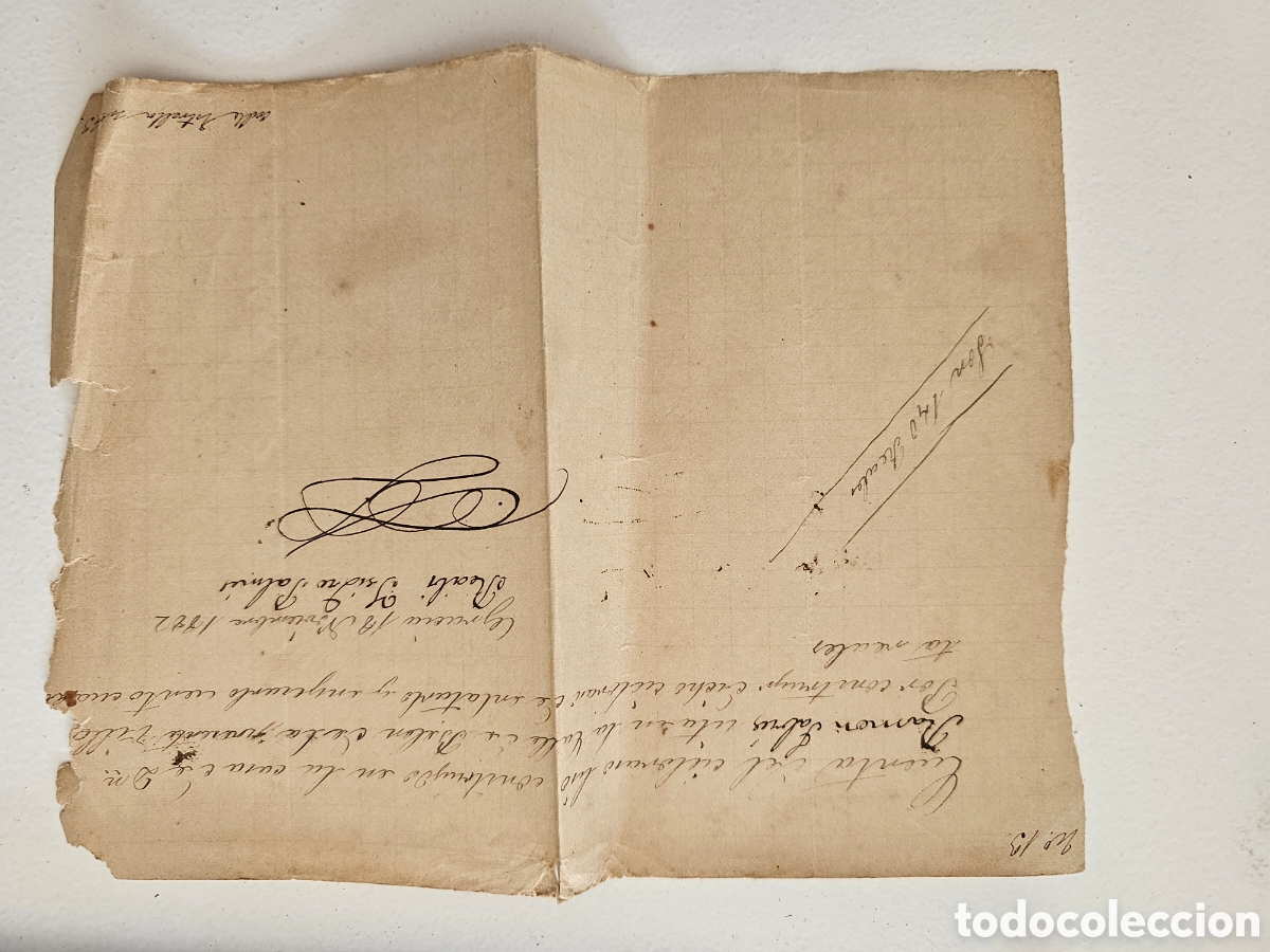 Manuscritos antiguos: Recibo Manuscrito Alba&ntilde;iler&iacute;a Cielorraso - Vila de Gr&agrave;cia Barcelona 1882 Calle Bel&eacute;n / Estrella