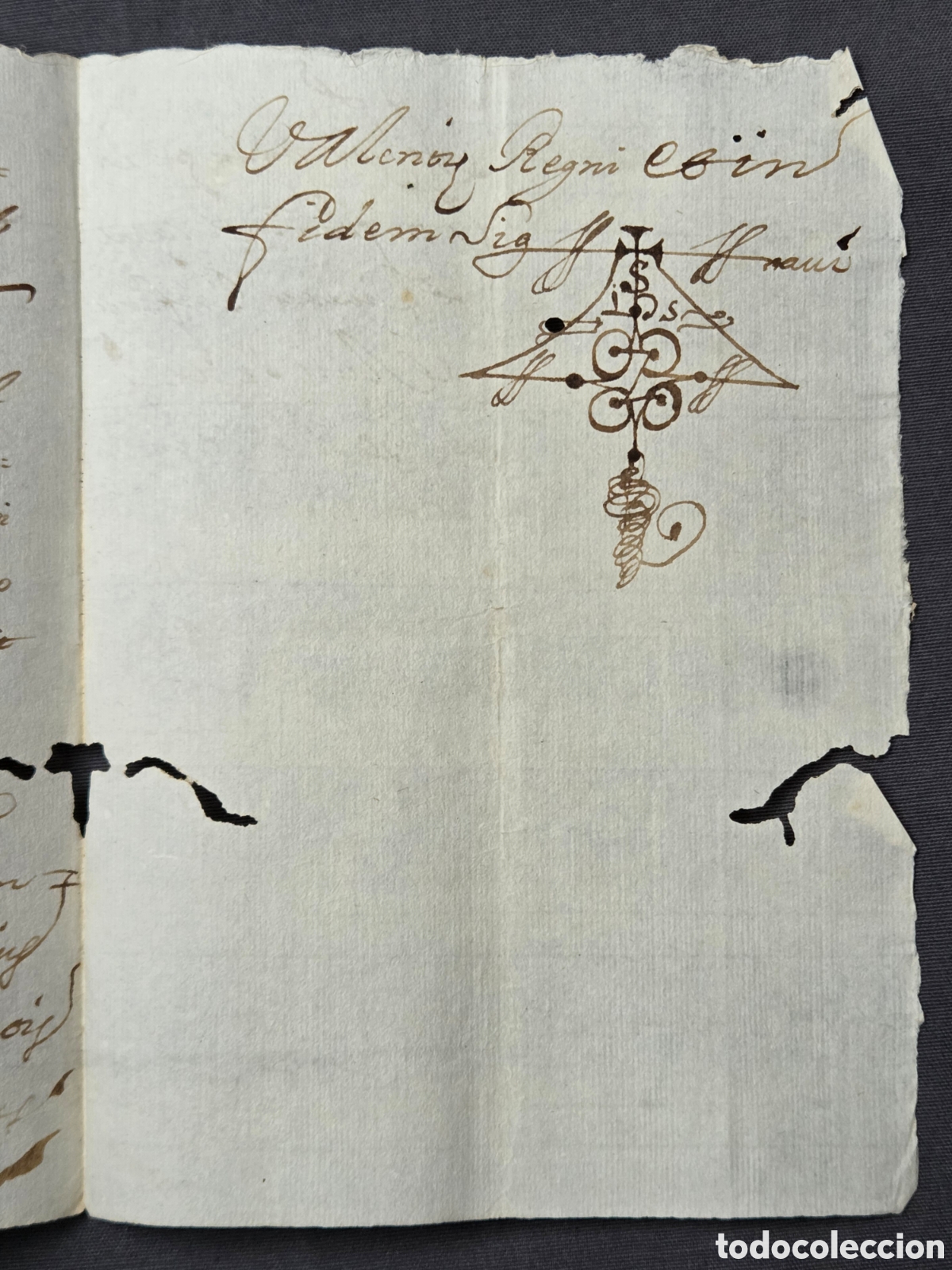 Manuscritos antiguos: ALICANTE 1676 apoca Recibo en VALENCIANO - Foto 3