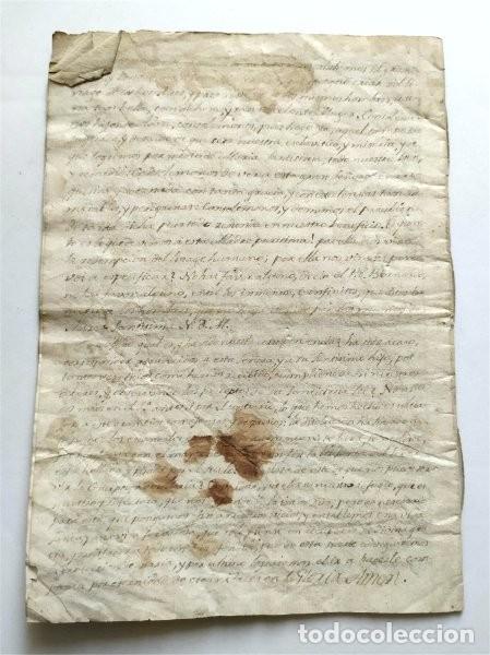 Manuscritos antiguos: Serm&oacute;n de Concepci&oacute;n. Manuscrito del siglo XVIII. - Foto 4