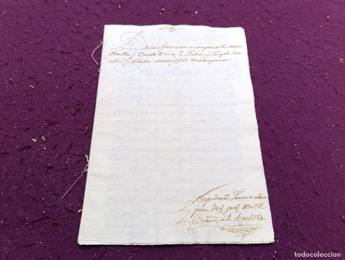 Manuscrits anciens: AM26, Antiguo Manuscrito, Barcelona, 1780, en catal&aacute;n