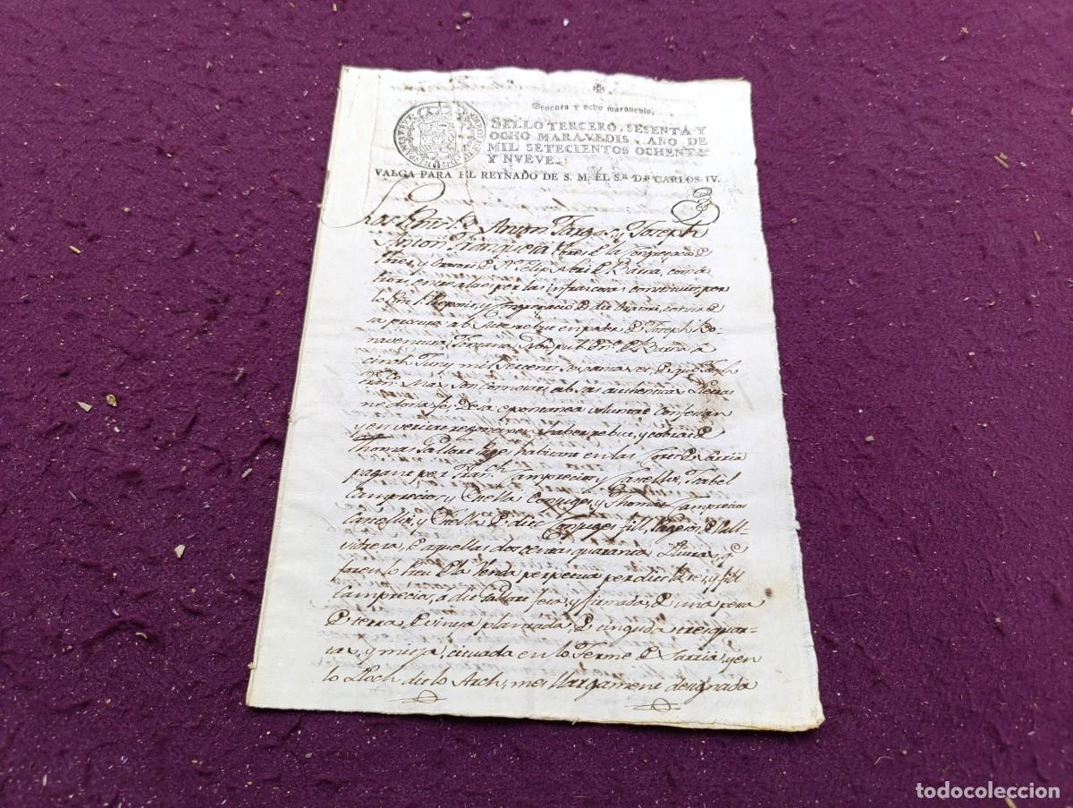 Manuscrits anciens: AM27, Antiguo Manuscrito, Valvidriera, Barcelona, 1789