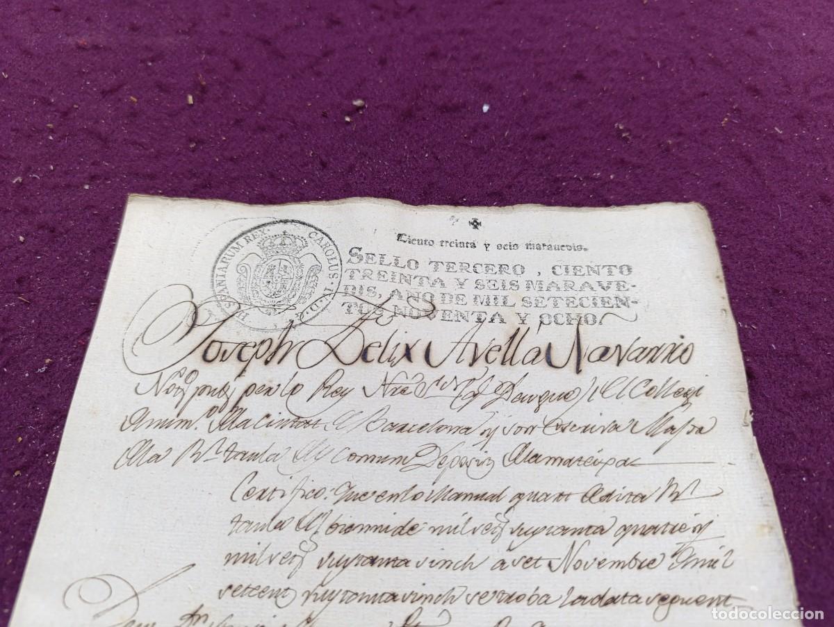 Manuscritos antiguos: AM31, Antiguo Manuscrito, Barcelona, 1798 - Foto 2