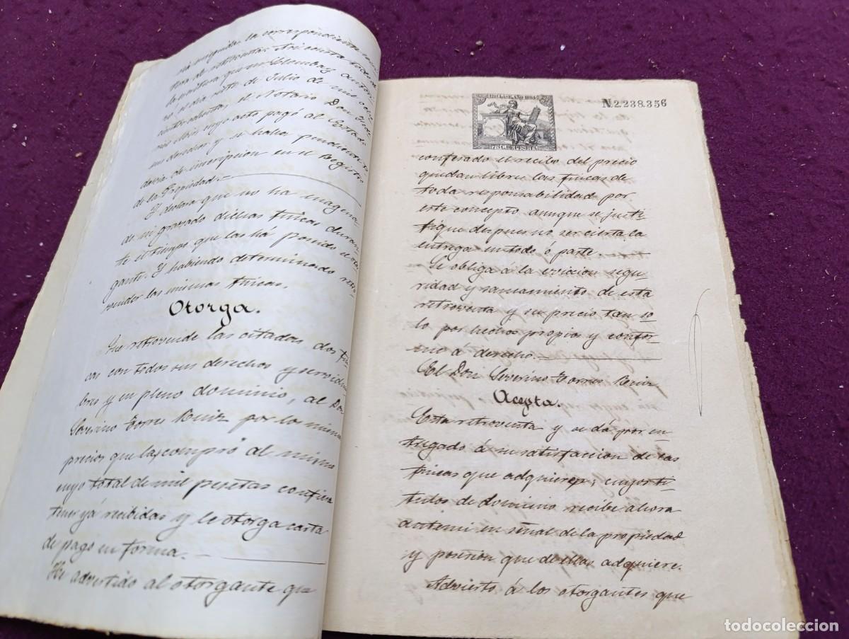 Manuscritos antiguos: AM46, Antiguo Manuscrito, 1884, Valencia, Retroventa - Foto 6