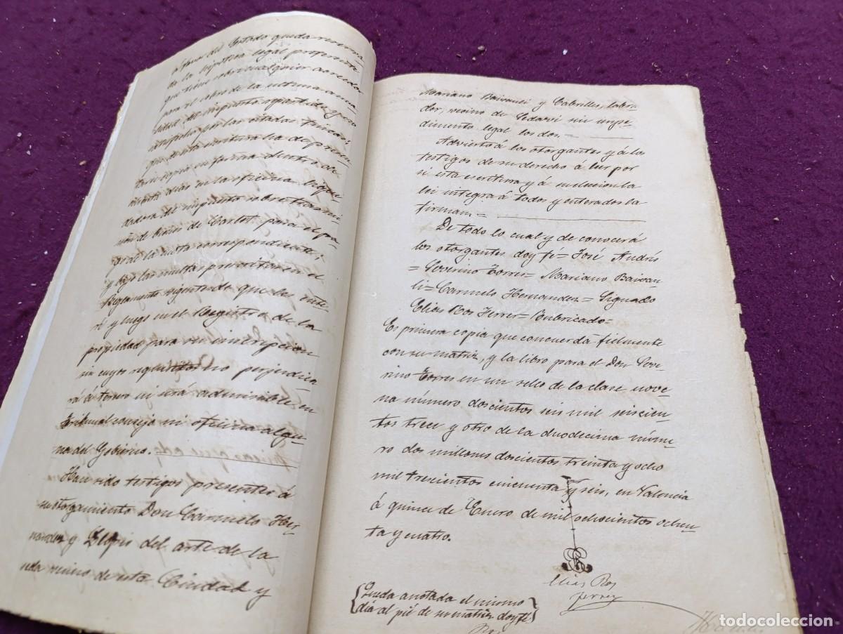 Manuscritos antiguos: AM46, Antiguo Manuscrito, 1884, Valencia, Retroventa - Foto 7