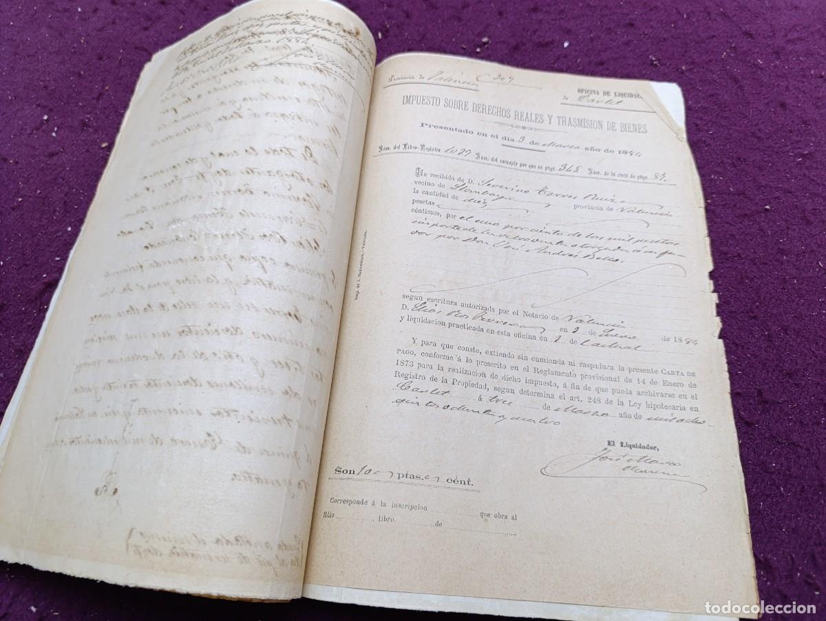 Manuscritos antiguos: AM46, Antiguo Manuscrito, 1884, Valencia, Retroventa - Foto 8