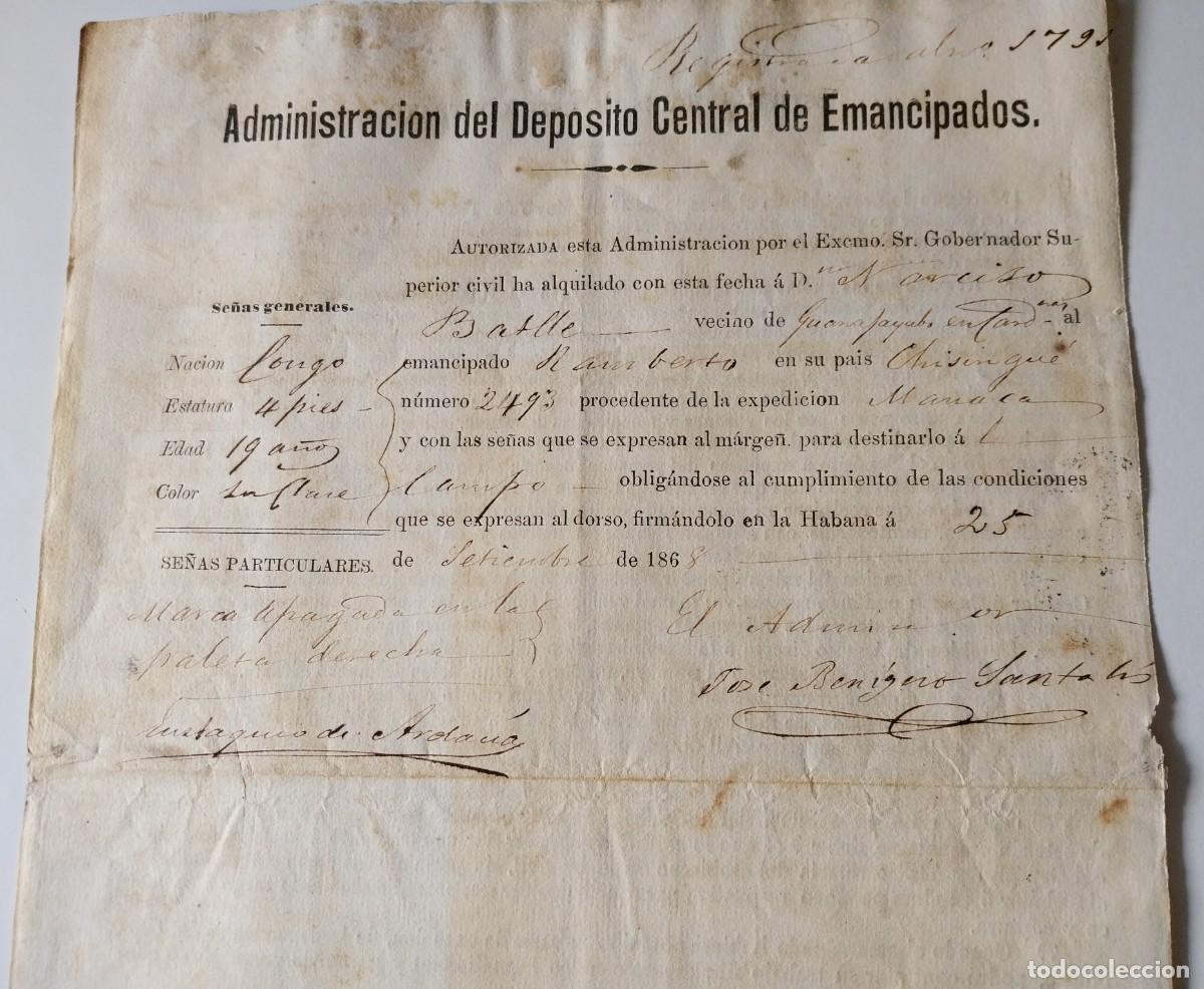 Ancient Manuscripts: Esclavitud Cuba Alquiler de Esclavo