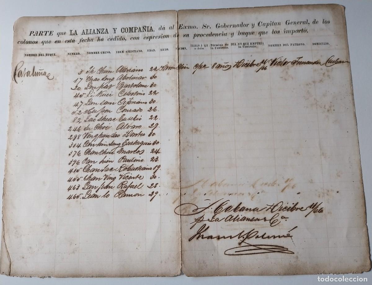 Ancient Manuscripts: Esclavitud Cuba Relaci&oacute;n de Colonos Chinos