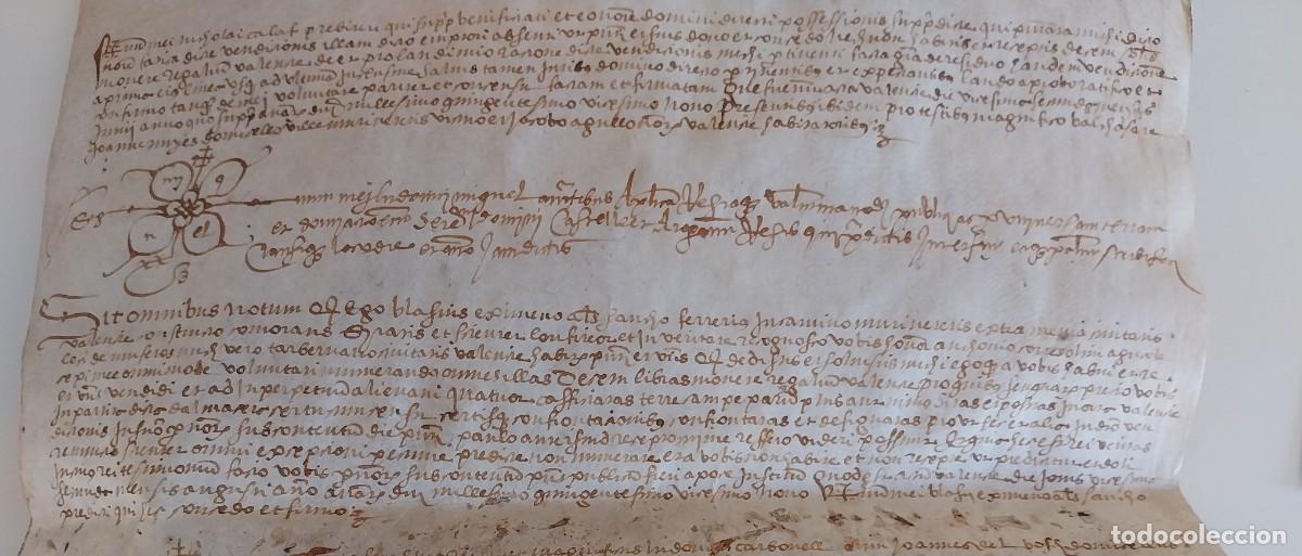 Manuscritos antiguos: Manuscrito en Pergamino Siglo XVI - Foto 6