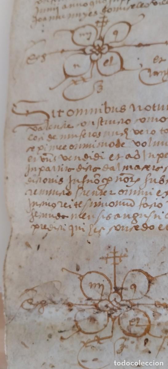 Manuscritos antiguos: Manuscrito en Pergamino Siglo XVI - Foto 7