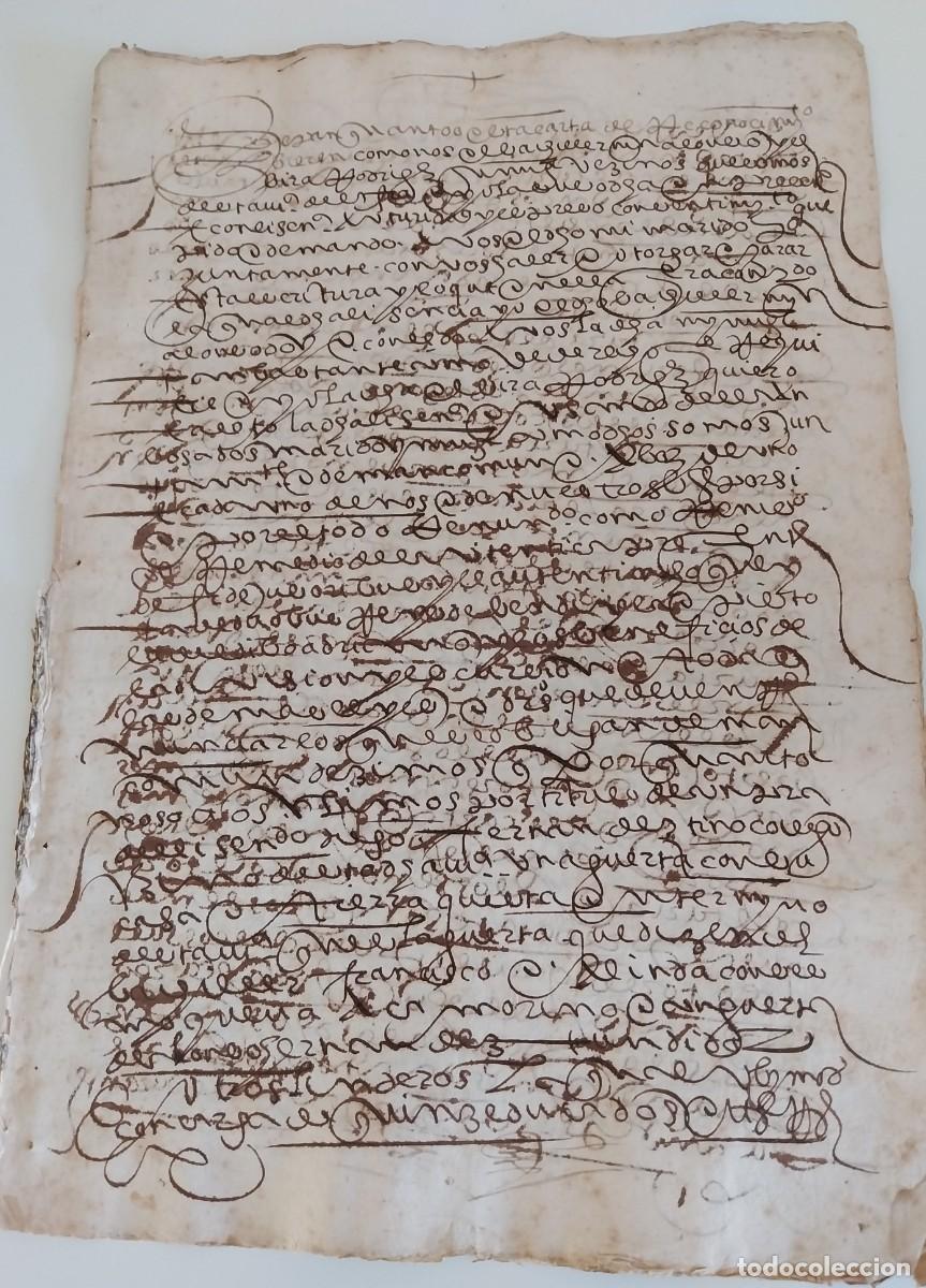 Manuscritos antiguos: Manuscrito Siglo XVI - Foto 1
