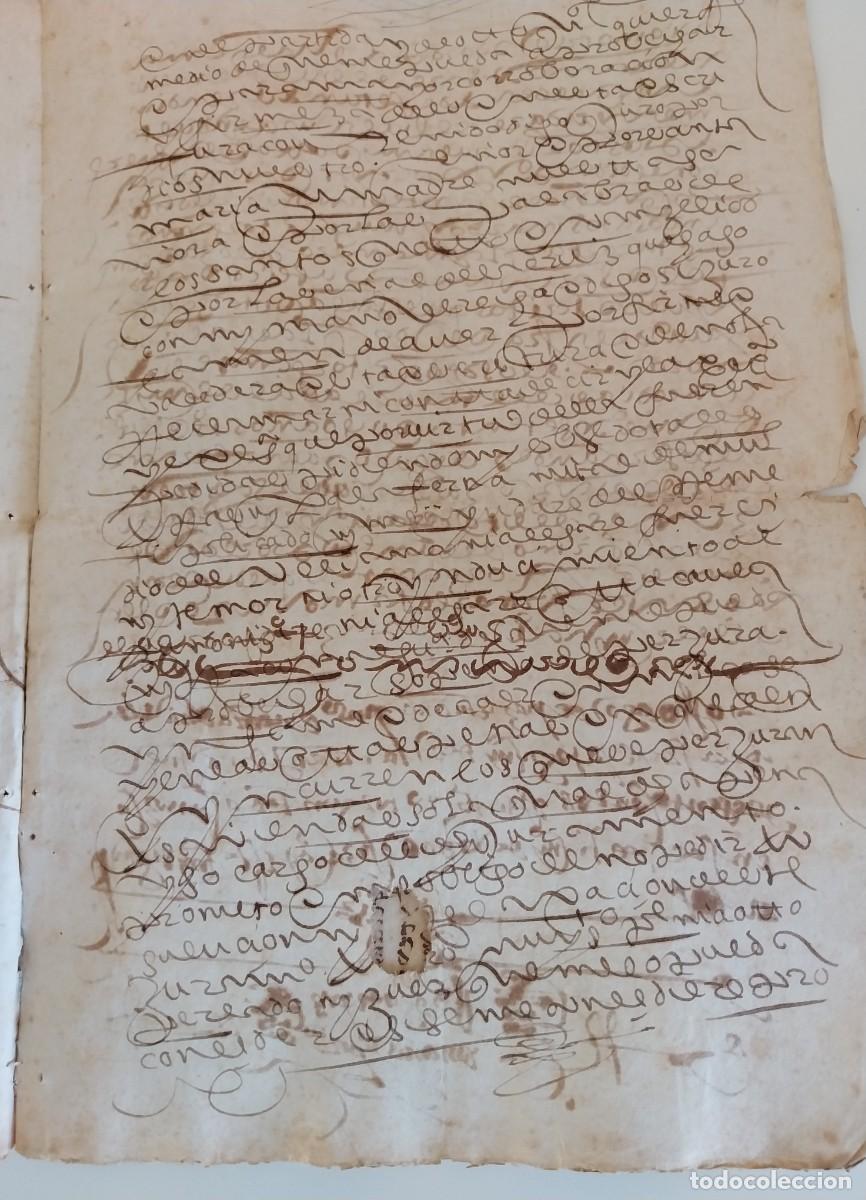 Manuscritos antiguos: Manuscrito Siglo XVI - Foto 2