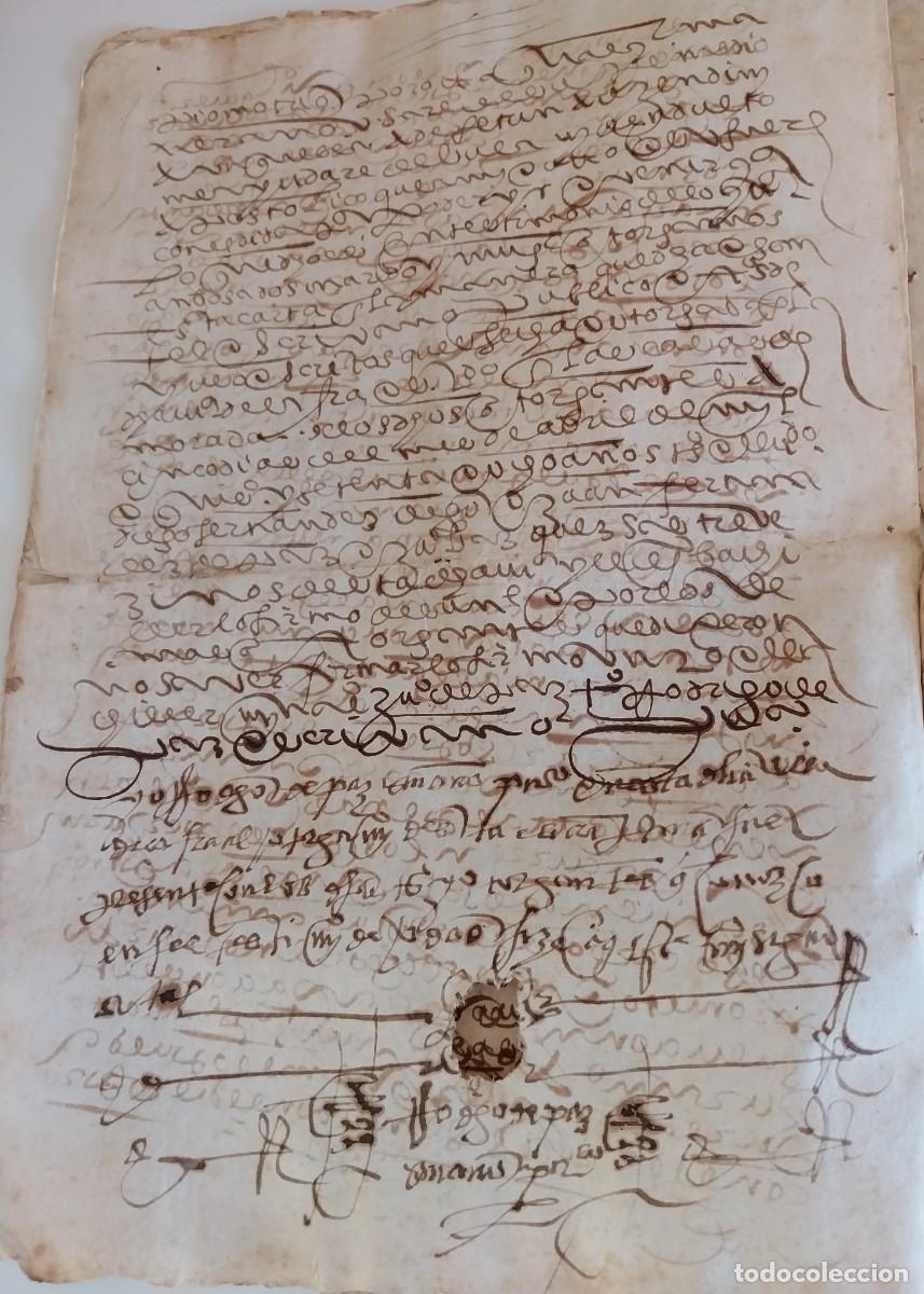 Manuscritos antiguos: Manuscrito Siglo XVI - Foto 3