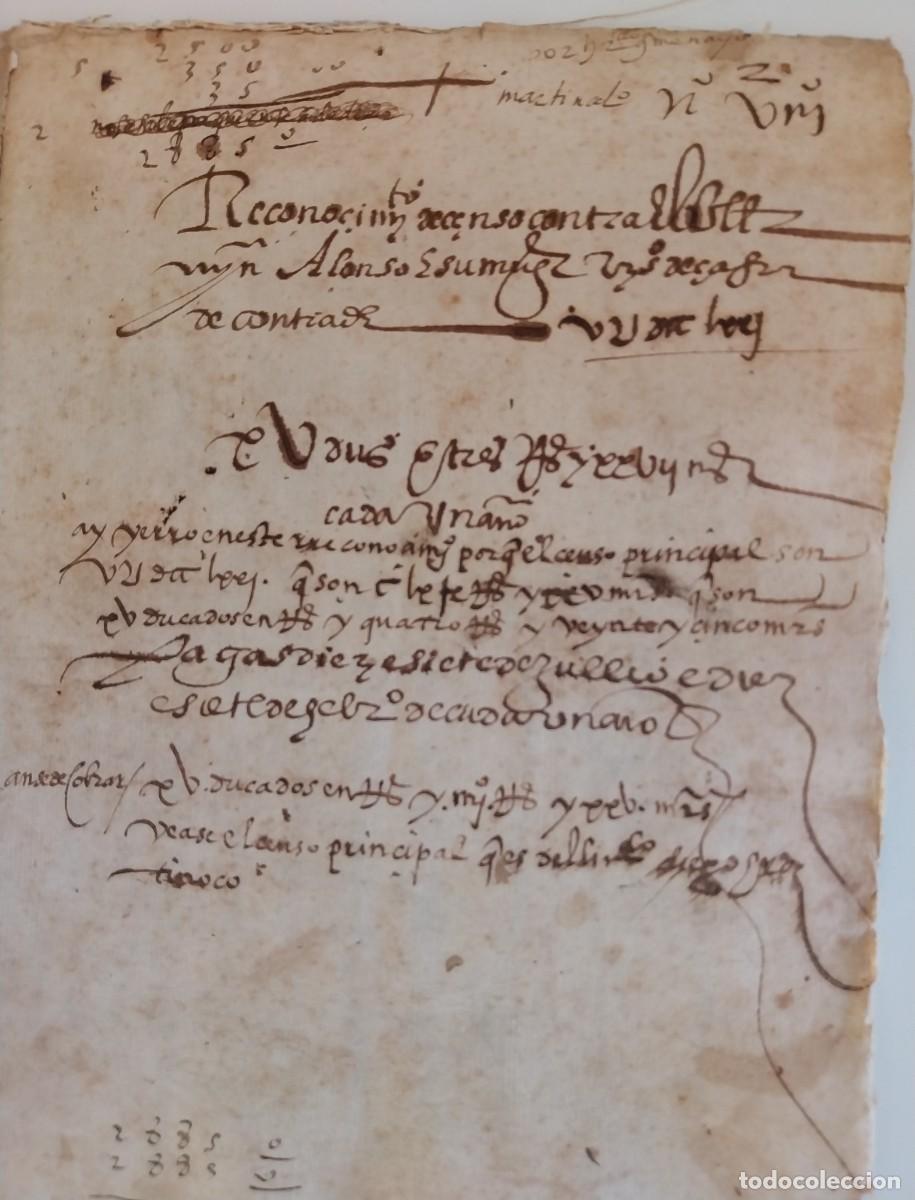 Manuscritos antiguos: Manuscrito Siglo XVI - Foto 5