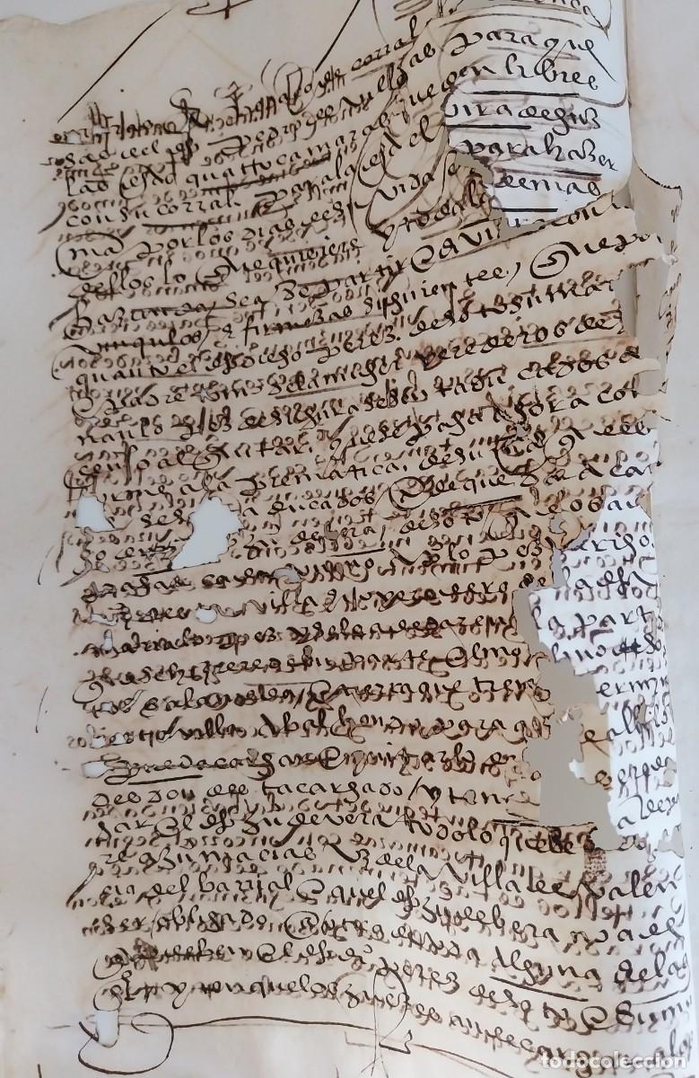 Manuscritos antiguos: Manuscrito Siglo XVI - Foto 2