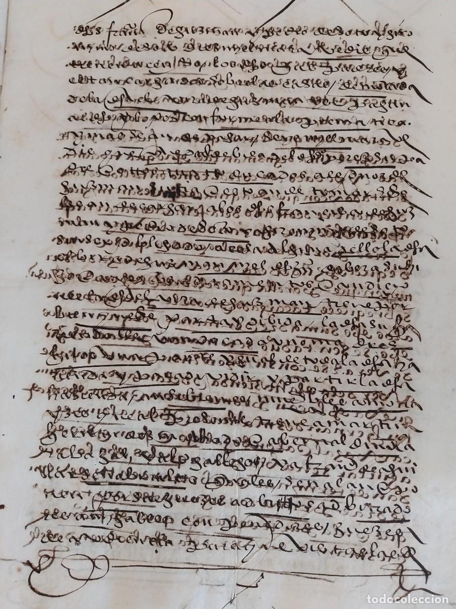 Manuscritos antiguos: Manuscrito Siglo XVI - Foto 3