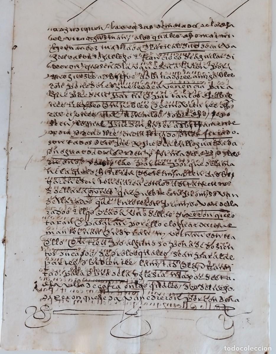 Manuscritos antiguos: Manuscrito Siglo XVI - Foto 4