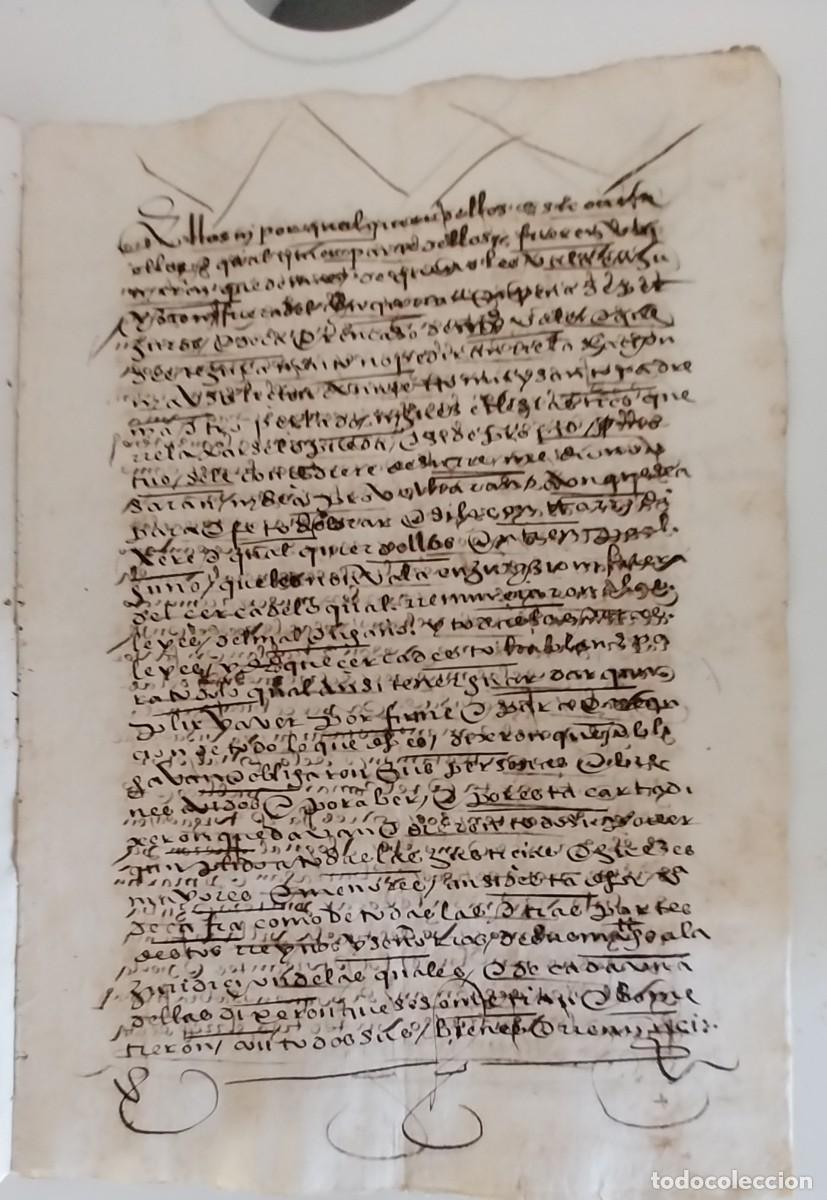Manuscritos antiguos: Manuscrito Siglo XVI - Foto 5