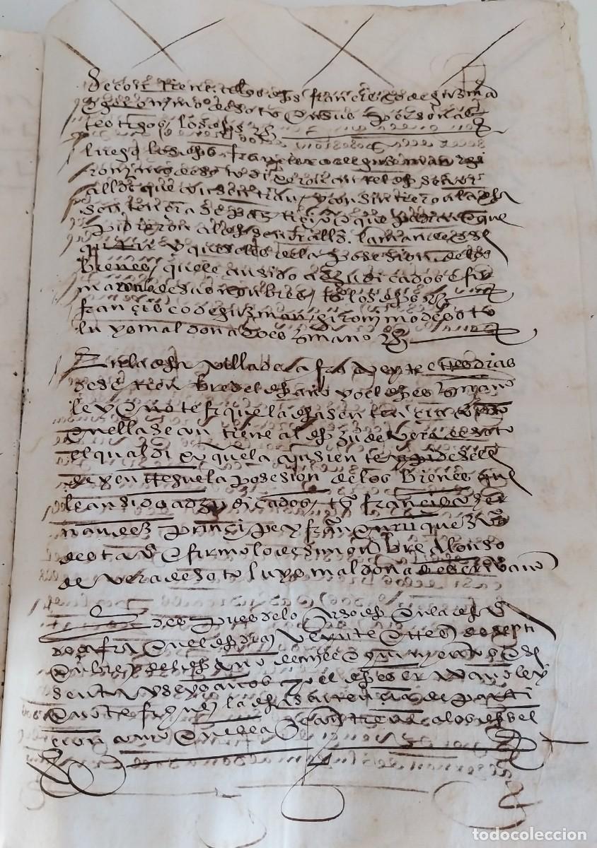 Manuscritos antiguos: Manuscrito Siglo XVI - Foto 8