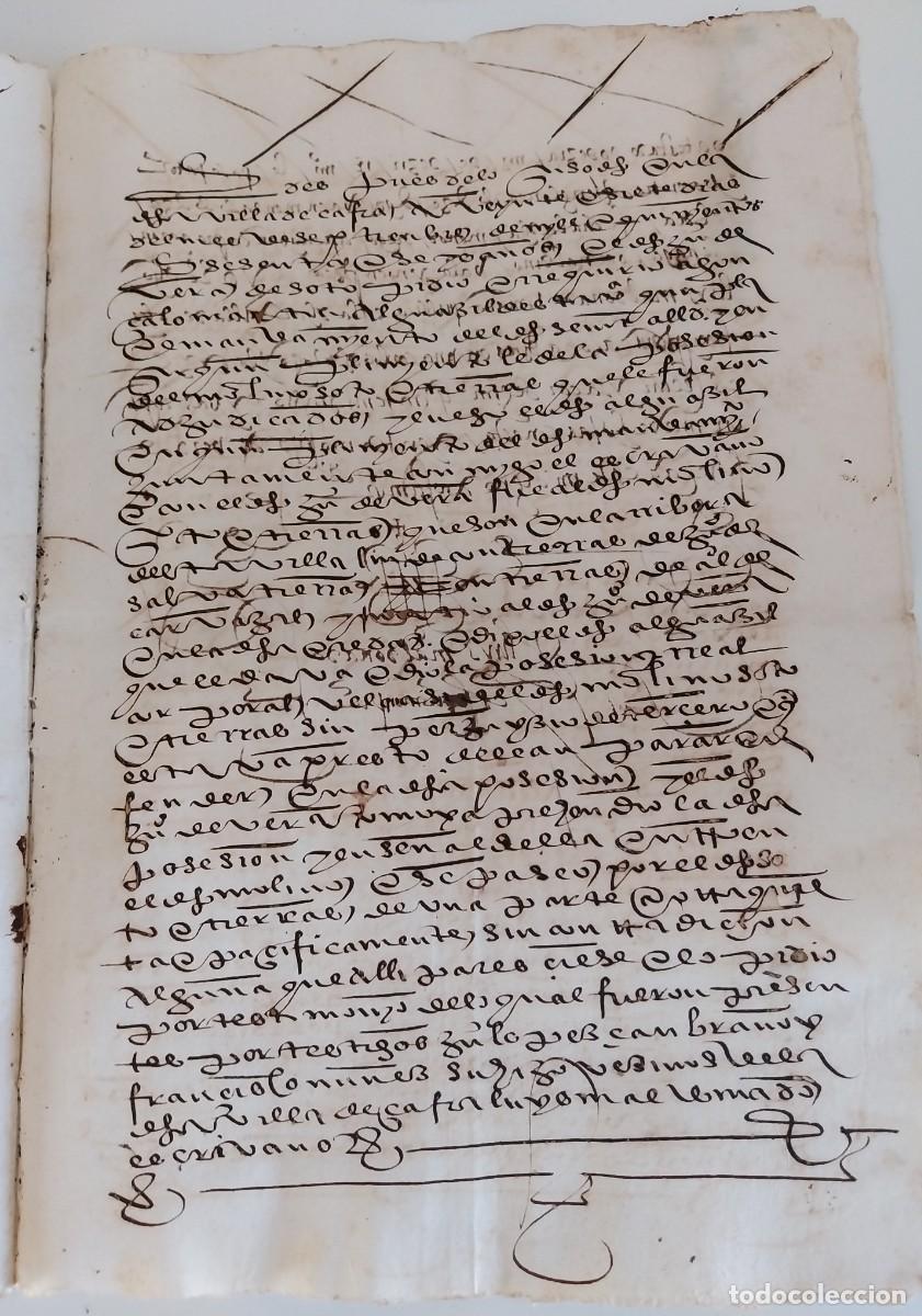 Manuscritos antiguos: Manuscrito Siglo XVI - Foto 9