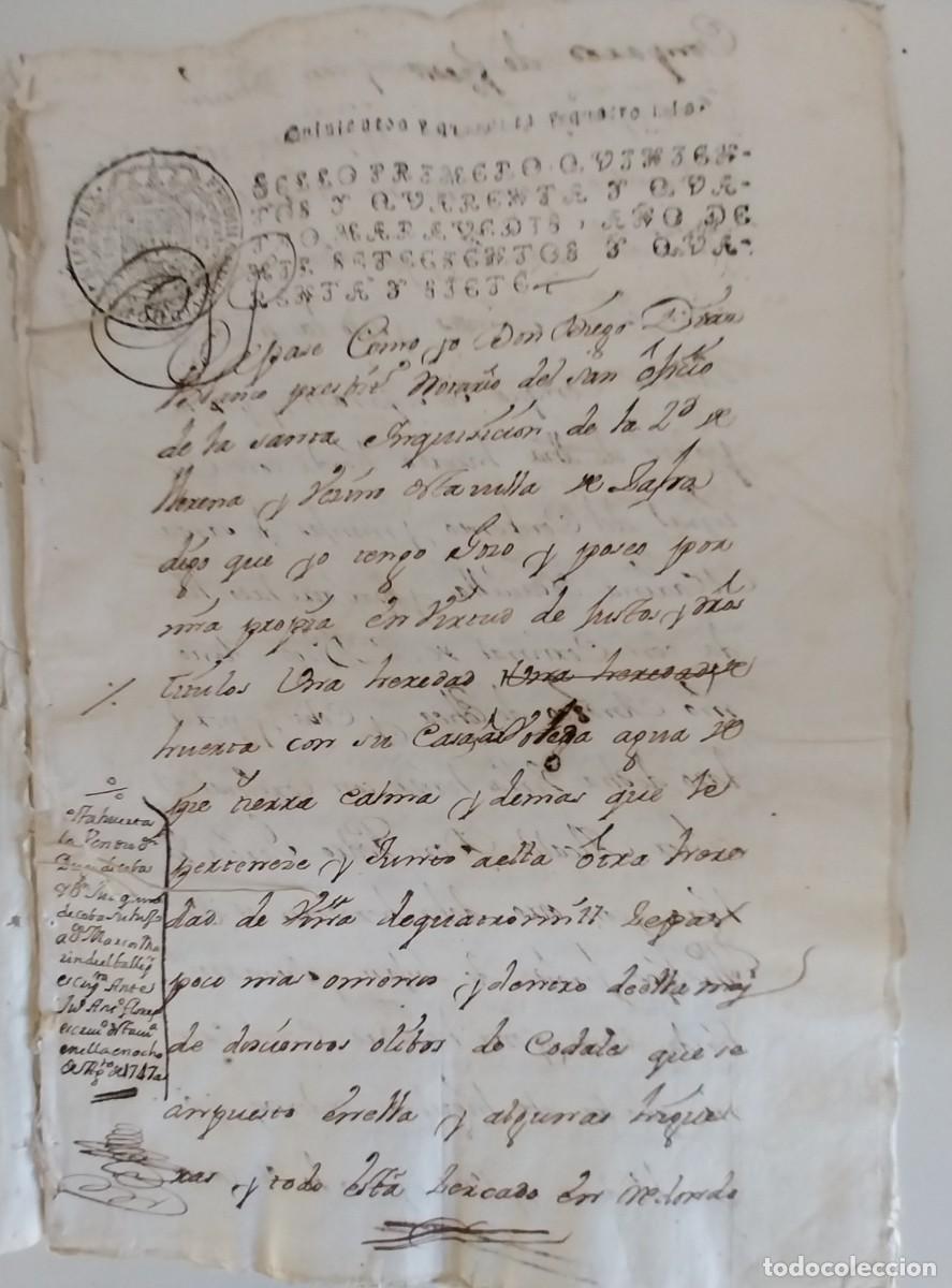 Manuscritos antiguos: Manuscrito de la Villa de Zafra de 1747