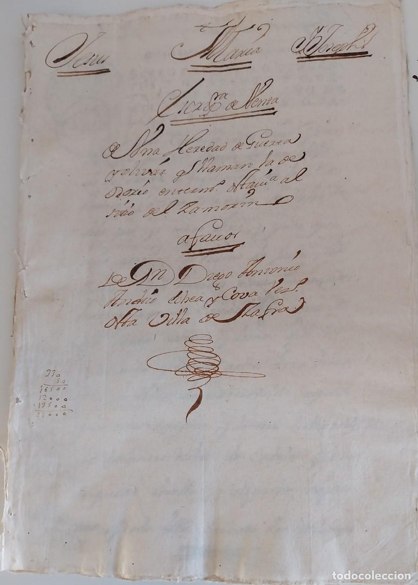 Manuscritos antiguos: Manuscrito de la Villa de Zafra de 1747 - Foto 2