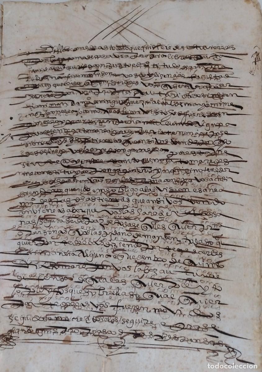 Manuscritos antiguos: Manuscrito del Siglo XVI - Foto 4