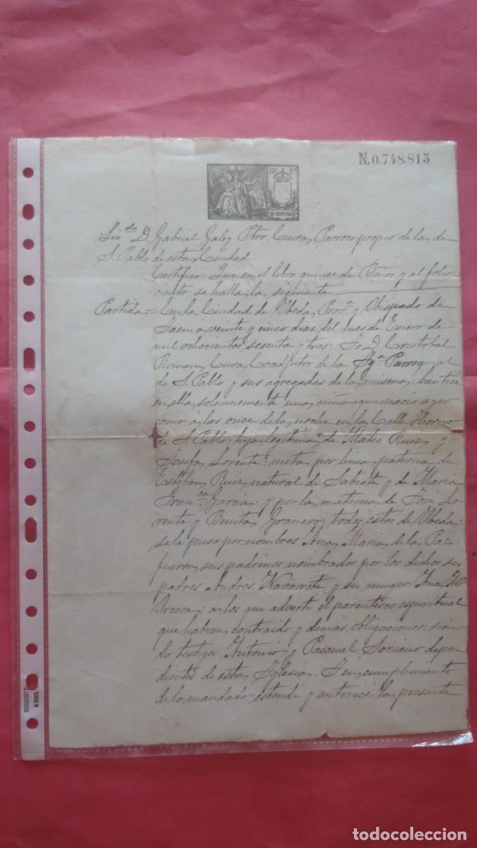 Manuscritos antiguos: GABRIEL GALEY.-PRESBITERO.-CURA.-CRISTOBAL ROMAN.-CURA.-PARROQUIAL DE SAN PABLO.-UBEDA.-A&Ntilde;O 1903.
