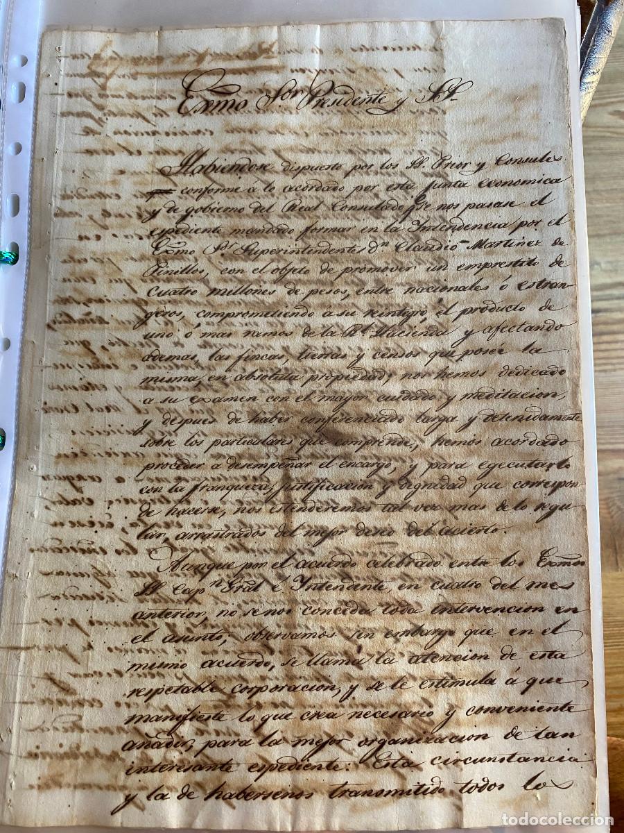 Manuscrits anciens: Cuba. Empr&eacute;stito de cuatro millones de pesos. 1826.