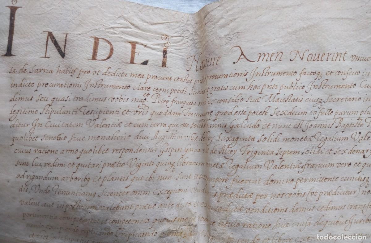 Manuscritos antiguos: Manuscrito en Pergamino Callosa de Sarria 1590