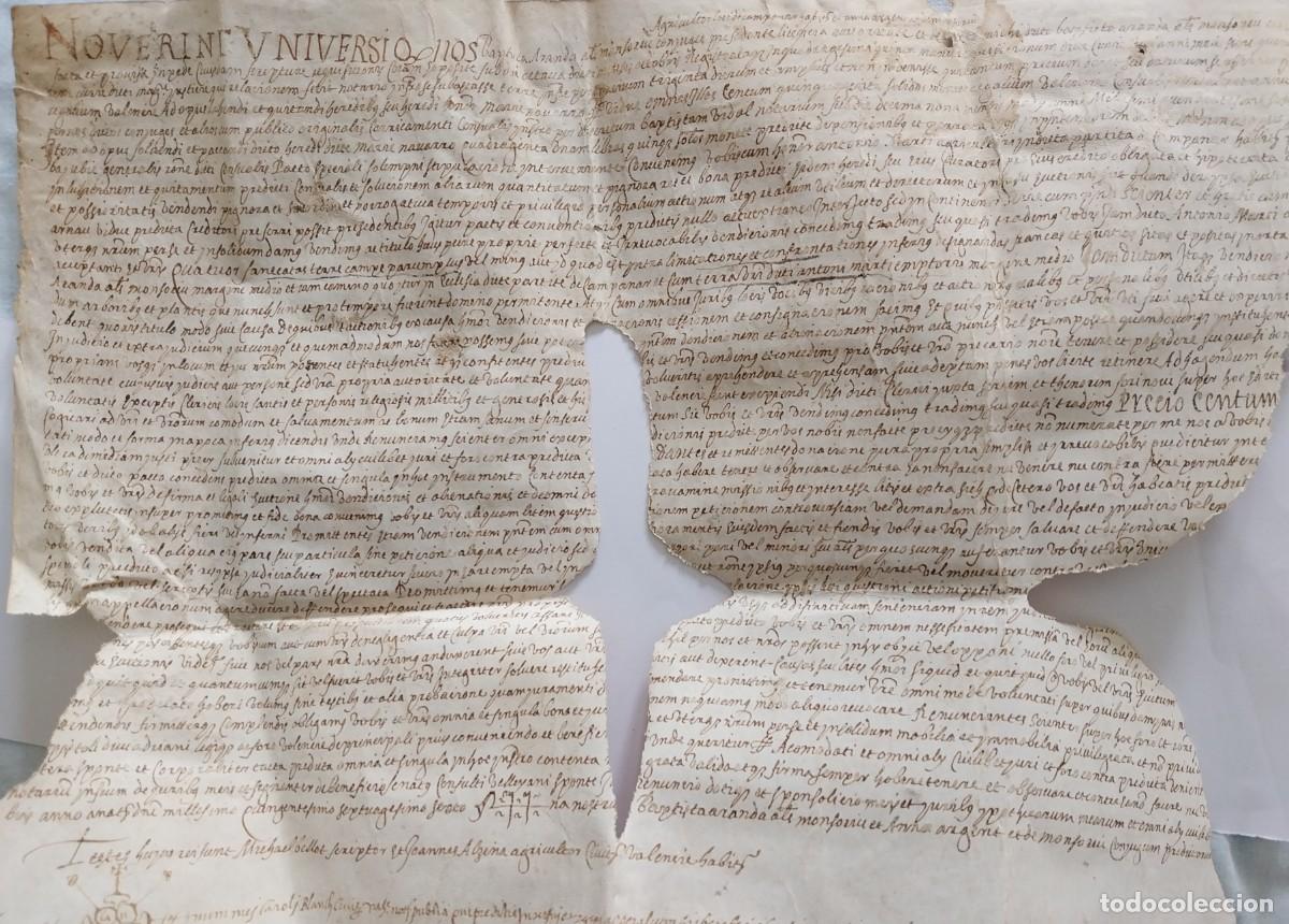 Manuscritos antiguos: Manuscrito en Pergamino de Valencia 1566