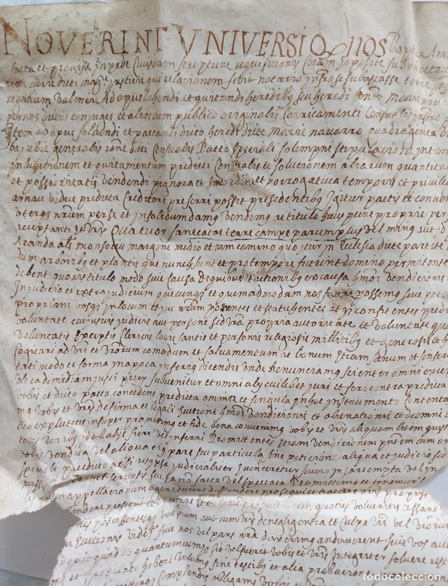 Manuscritos antiguos: Manuscrito en Pergamino de Valencia 1566 - Foto 2