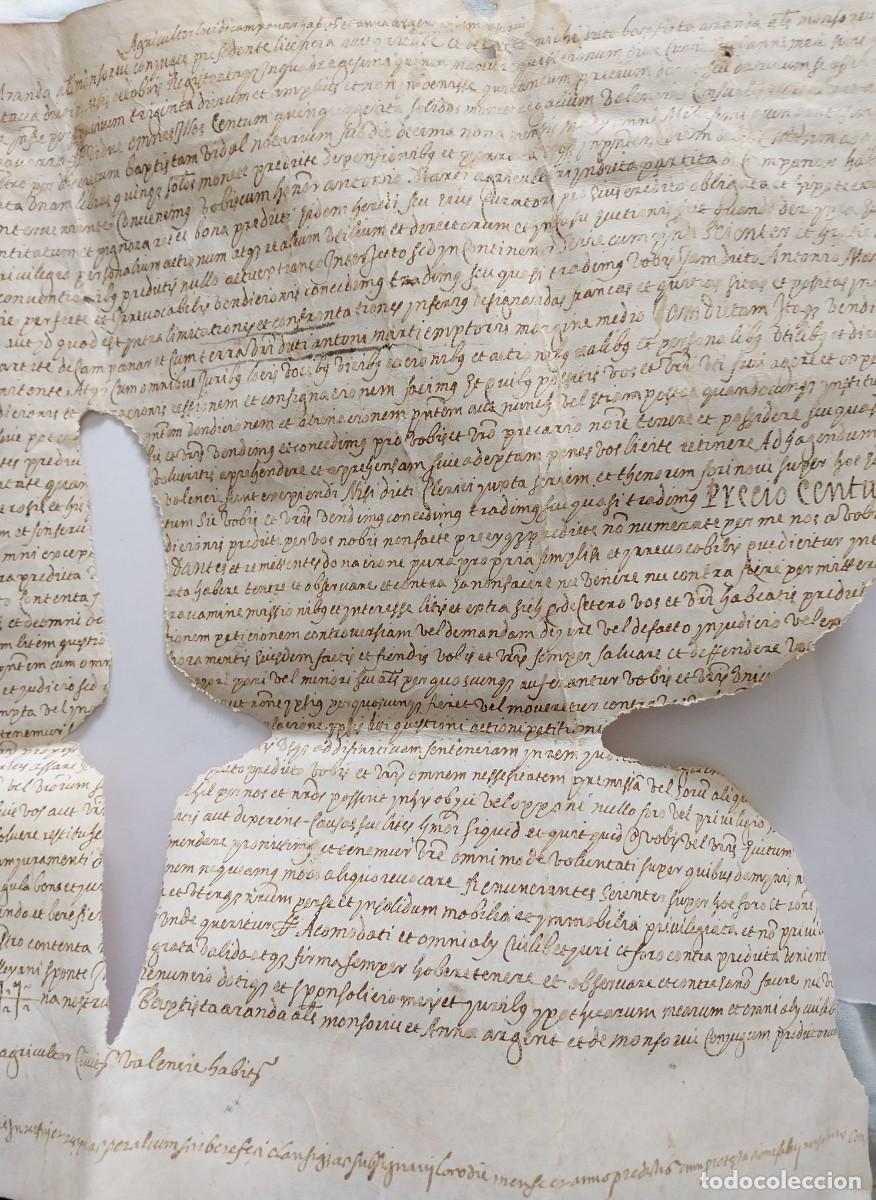Manuscritos antiguos: Manuscrito en Pergamino de Valencia 1566 - Foto 3