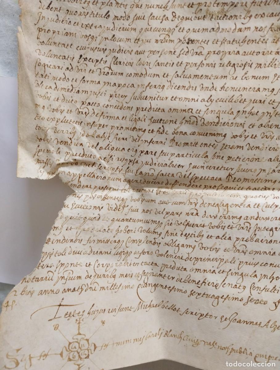 Manuscritos antiguos: Manuscrito en Pergamino de Valencia 1566 - Foto 4