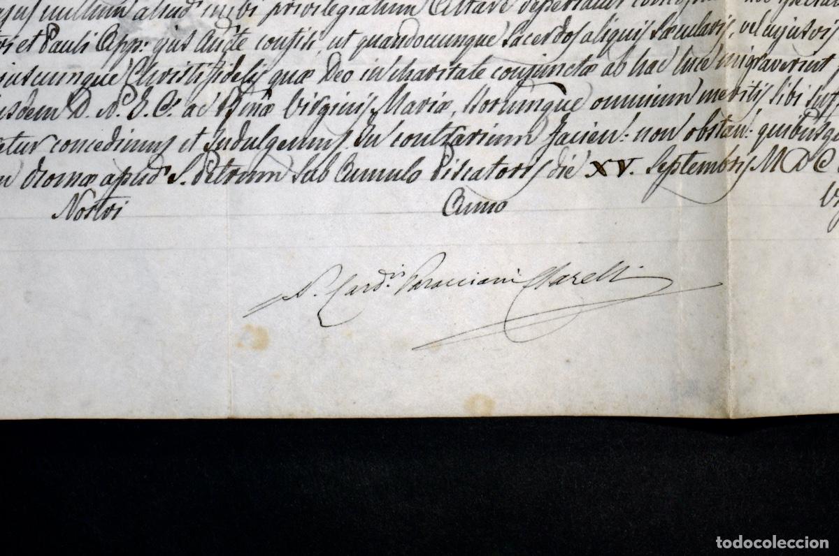 Manuscritos antiguos: INDULGENCIAS, PAPA PIO IX. ROMA 1861 - Foto 4