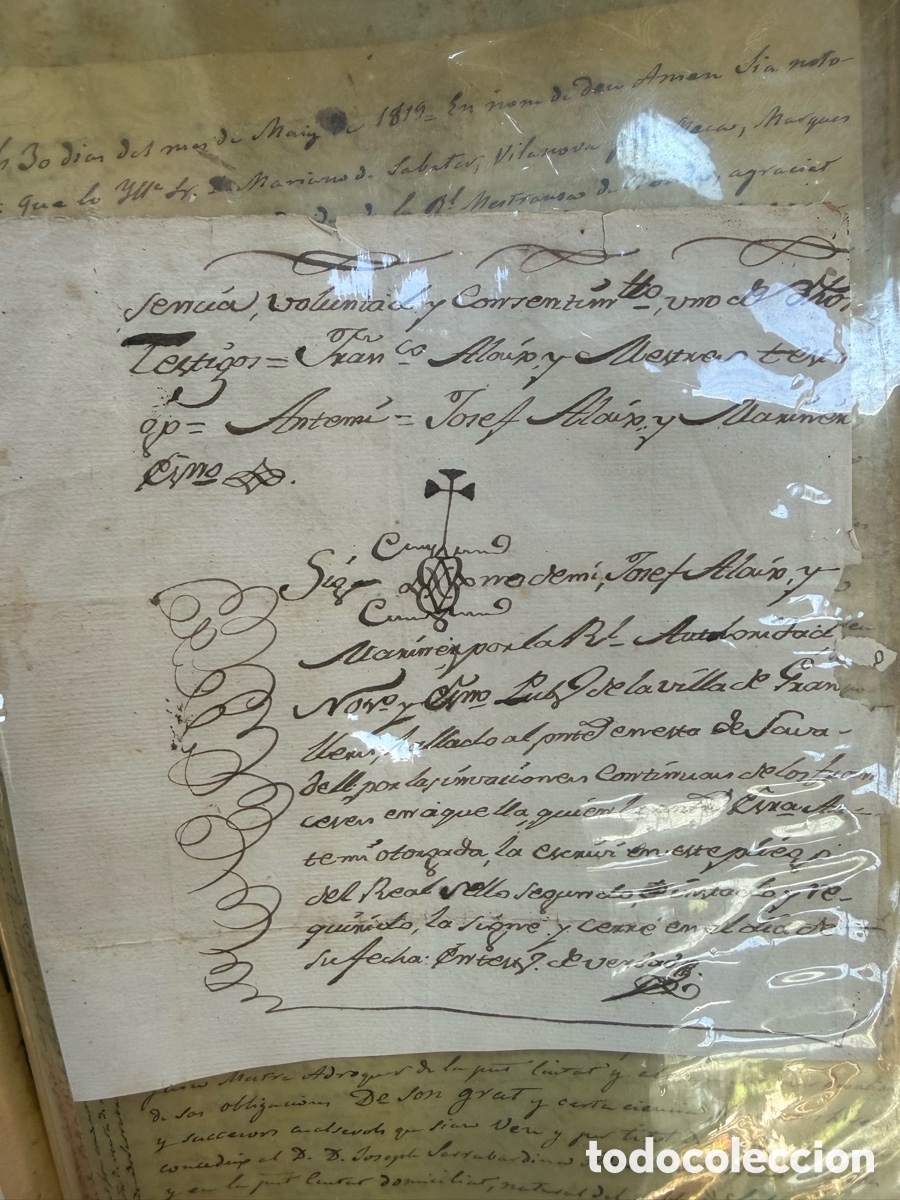 Manuscritos antiguos: Album con gran cantidad de escrituras,Siglo XIX