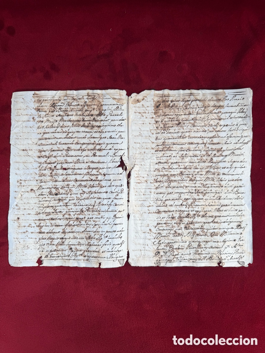Manuscritos antiguos: Antiguo manuscrito,Sig.XVIII,Acuerdo Iclesiastico!