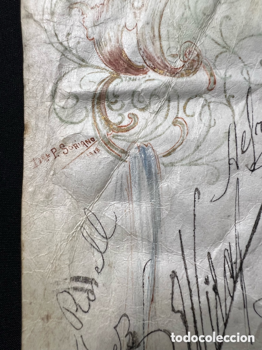 Manuscritos antiguos: Manuscrito Homenaje a Mariano Benlliure - Foto 8