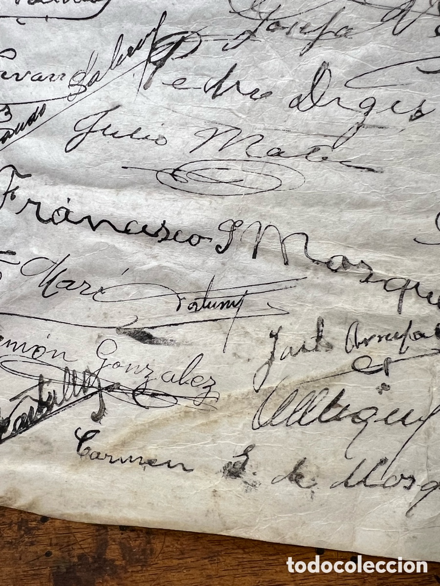 Manuscritos antiguos: Manuscrito Homenaje a Mariano Benlliure - Foto 9
