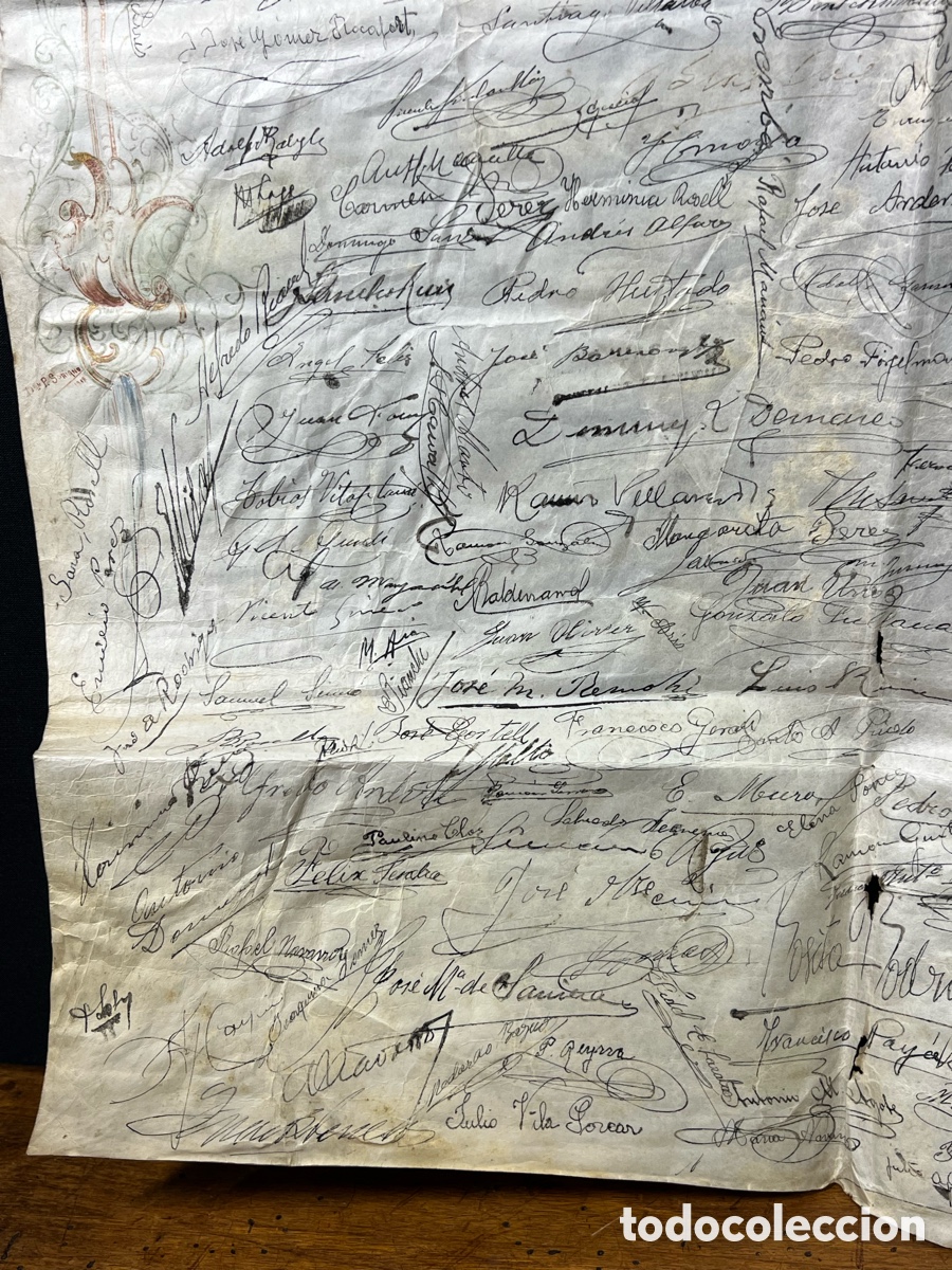 Manuscritos antiguos: Manuscrito Homenaje a Mariano Benlliure - Foto 11
