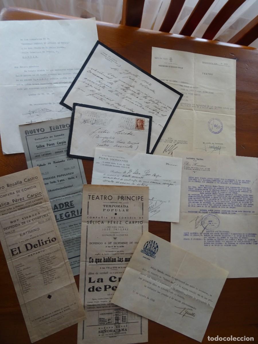 Manuscritos antiguos: Teatro, Compa&ntilde;&iacute;a de la cantante Selica P&eacute;rez Carpio, Jos&eacute; de Lucio, Isaac Fraga