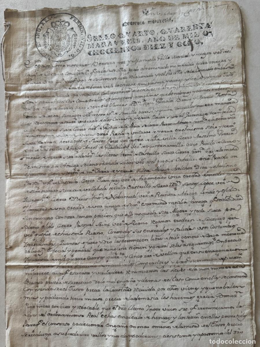 Manuscritos antiguos: DOCUMENTOS MANUSCRITOS DE LA VILLA DE SONCILLO - BURGOS - LAS MERINDADES